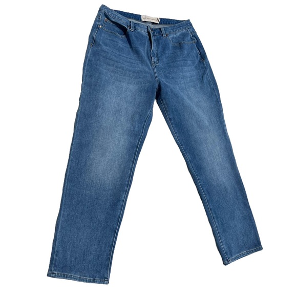 Soft Surroundings Pull On Bootcut Jeans Size 14 Style# 2DU25 - Picture 8 of 9